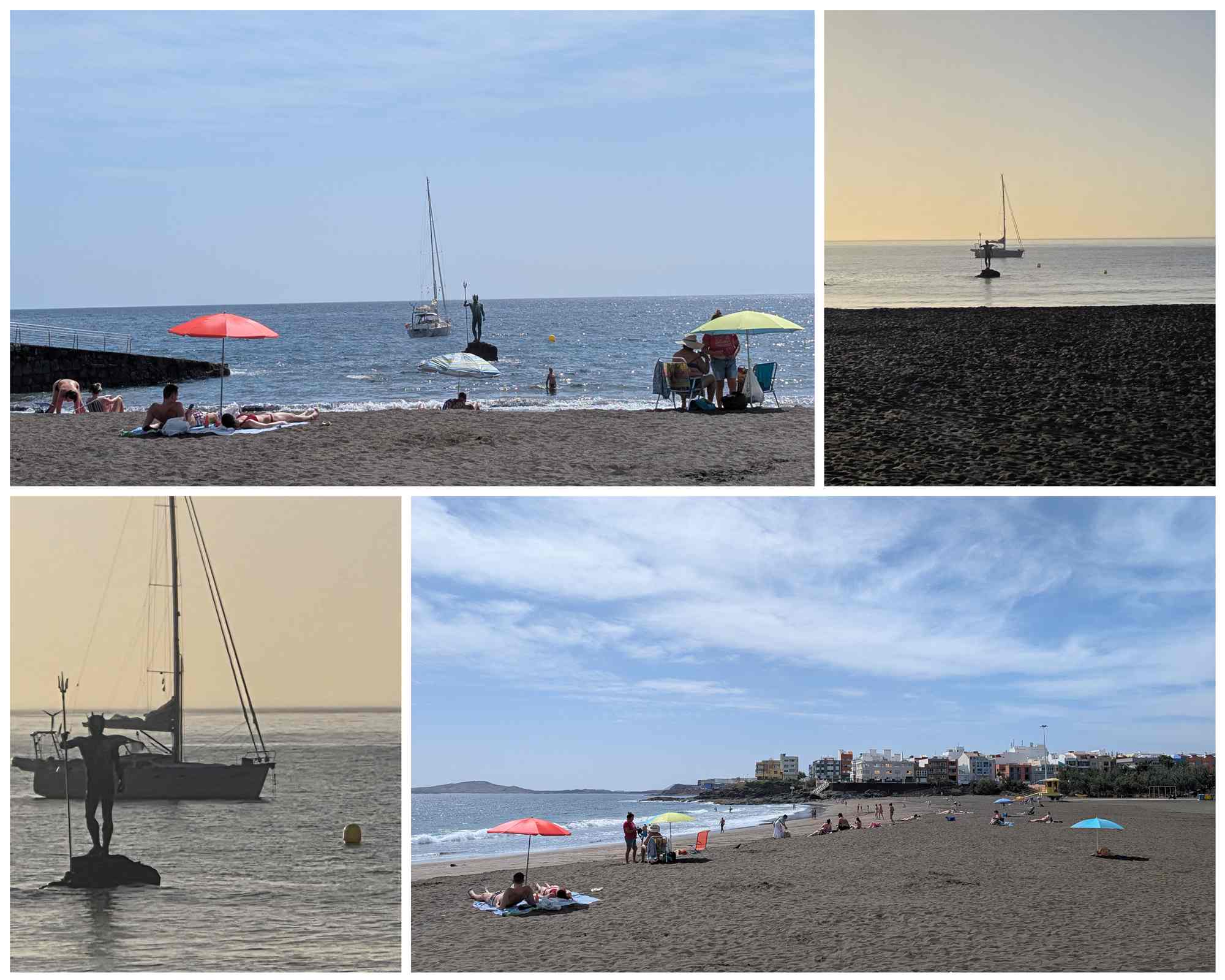 Febrero se vuelve verano en Telde por la calima