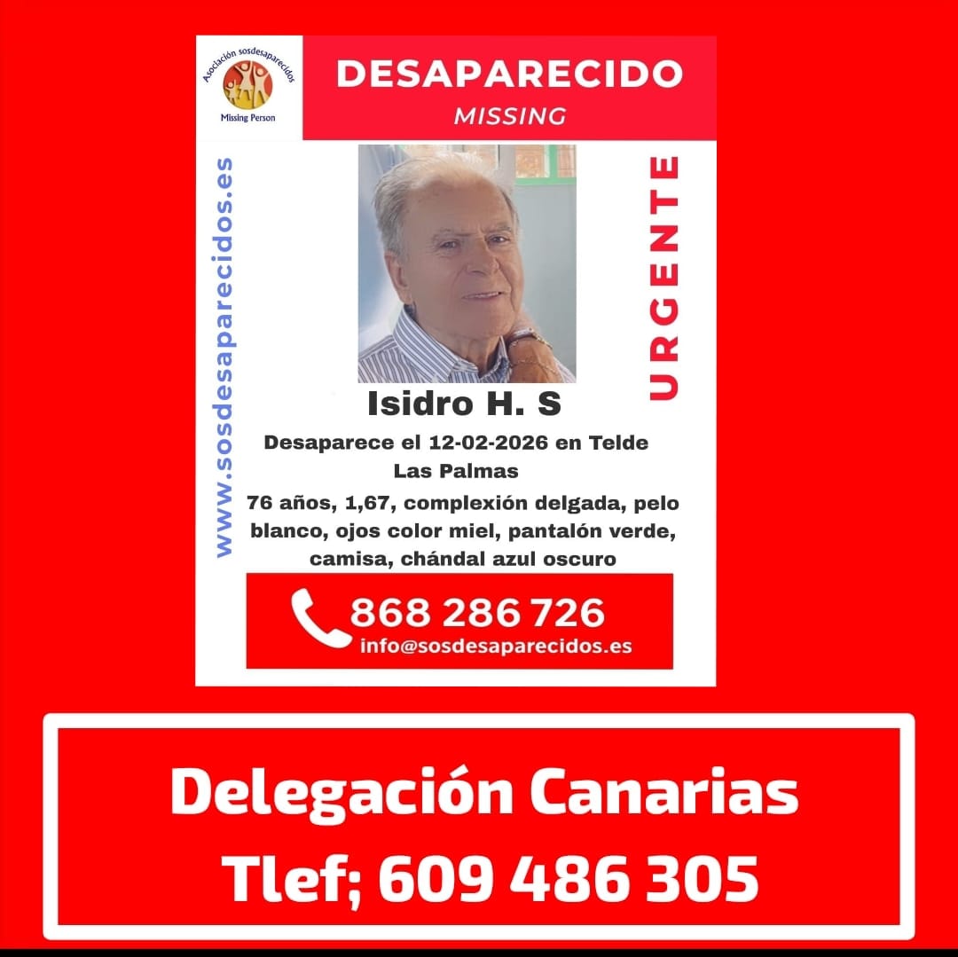 Continúa la búsqueda de Isidro Hernández en Telde