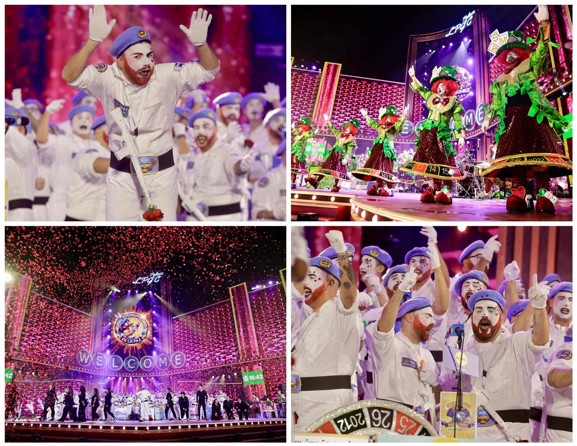 Im&aacute;genes de la actuaci&oacute;n de la murga teldense/Gerardo Ojeda.