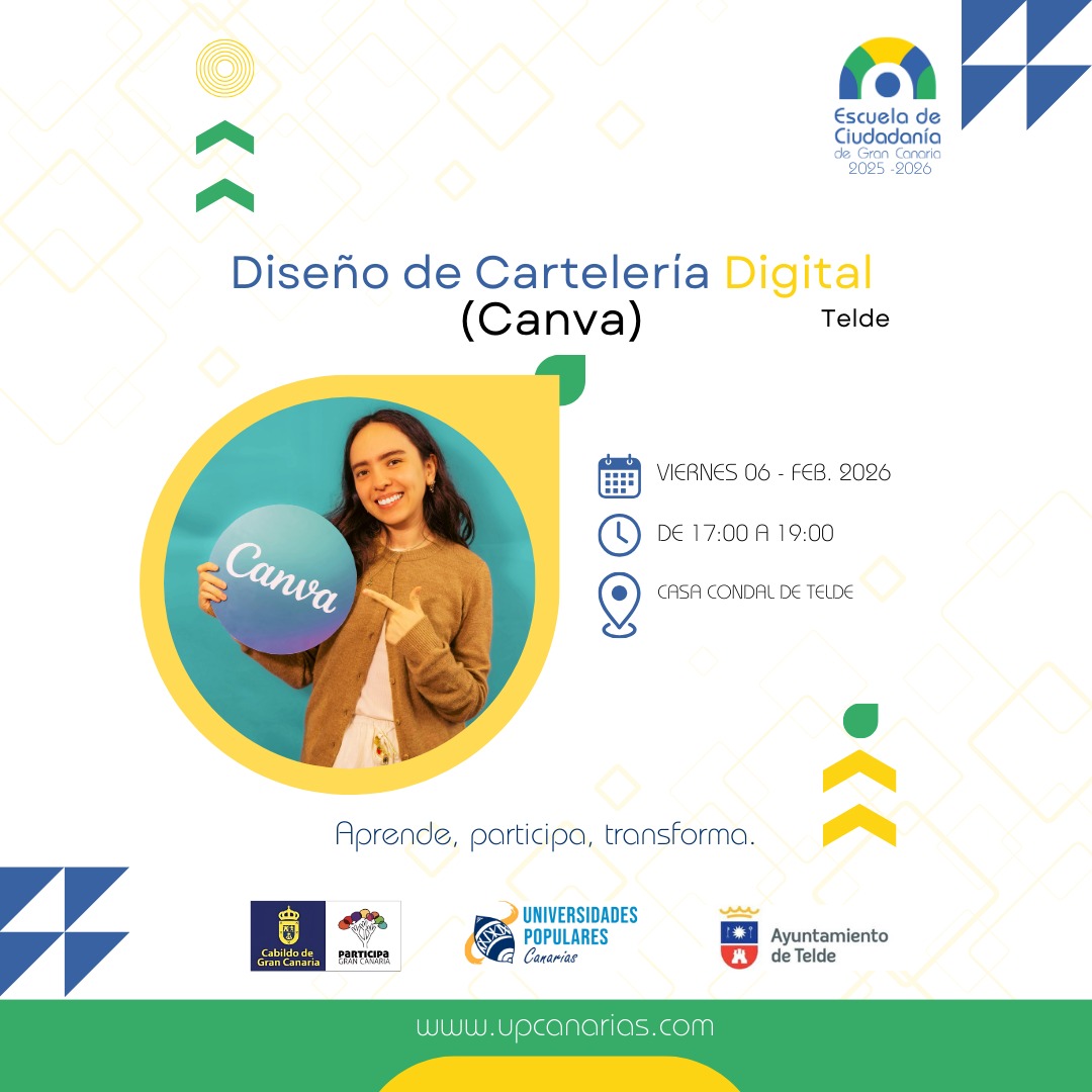 Telde acoge un taller de diseño de cartelería digital con Canva