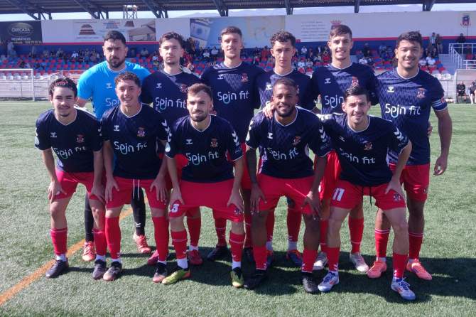 Formaci&oacute;n de la UD Telde (Foto: Juan Antonio Hern&aacute;ndez)