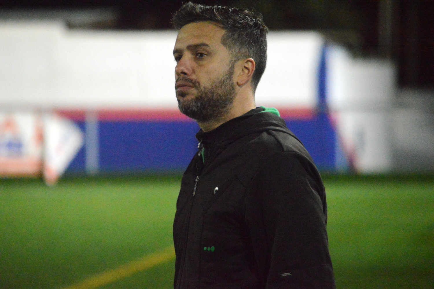 Cristian Lucano, entrenador de la UD Telde (Foto: Juan Antonio Hernández)
