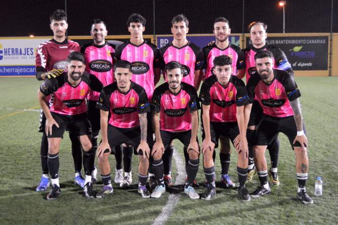 Formación del CF La Garita (Foto: Juan Antonio Hernández)