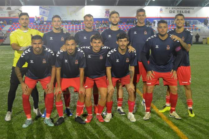 Formaci&oacute;n de la UD Telde (Foto: juan Antonio Hern&aacute;ndez)