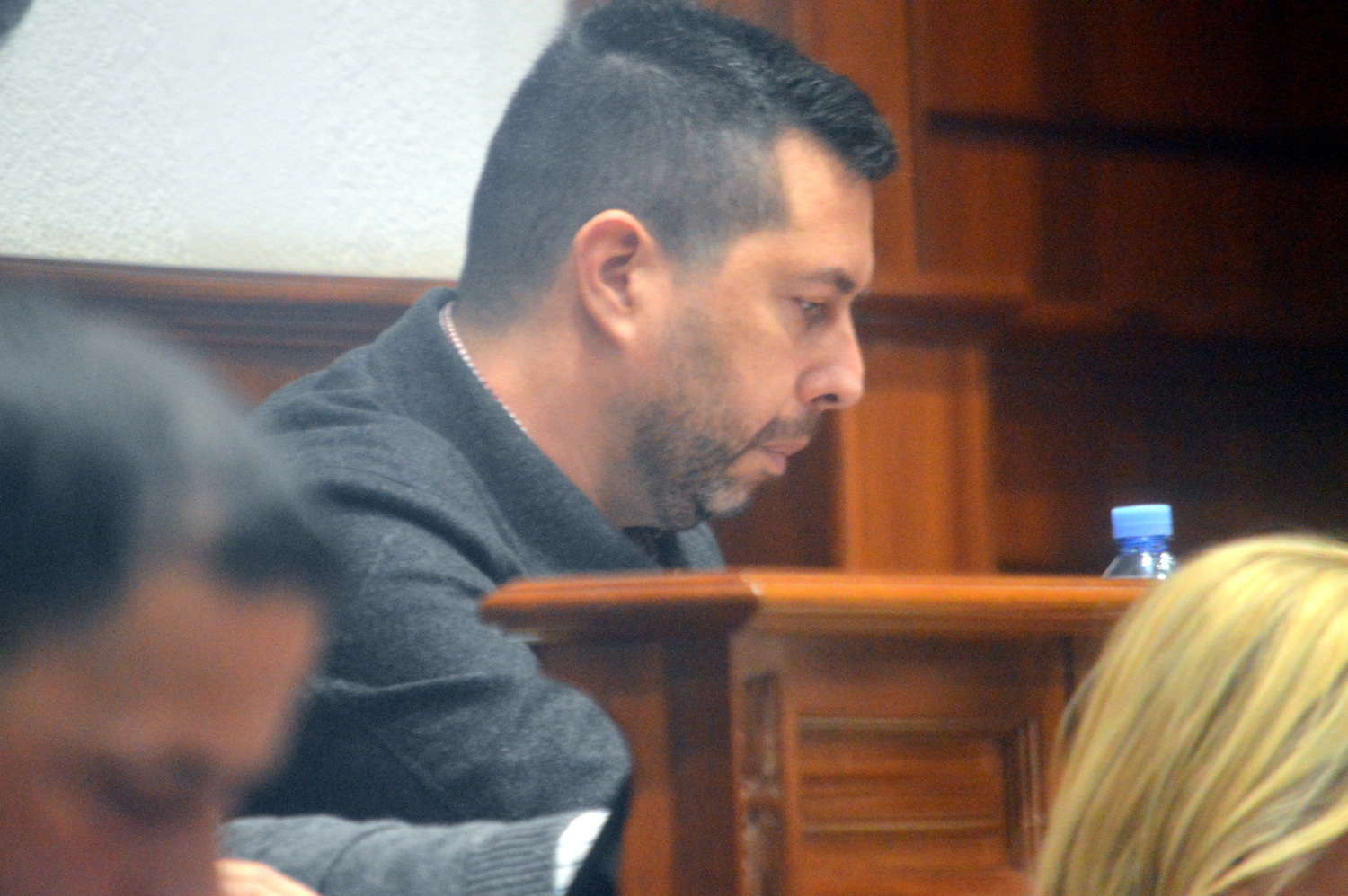 Alejandr Ramos, portavoz del PSOE en el &uacute;ltimo Pleno del Ayuntamiento de Telde/TA.