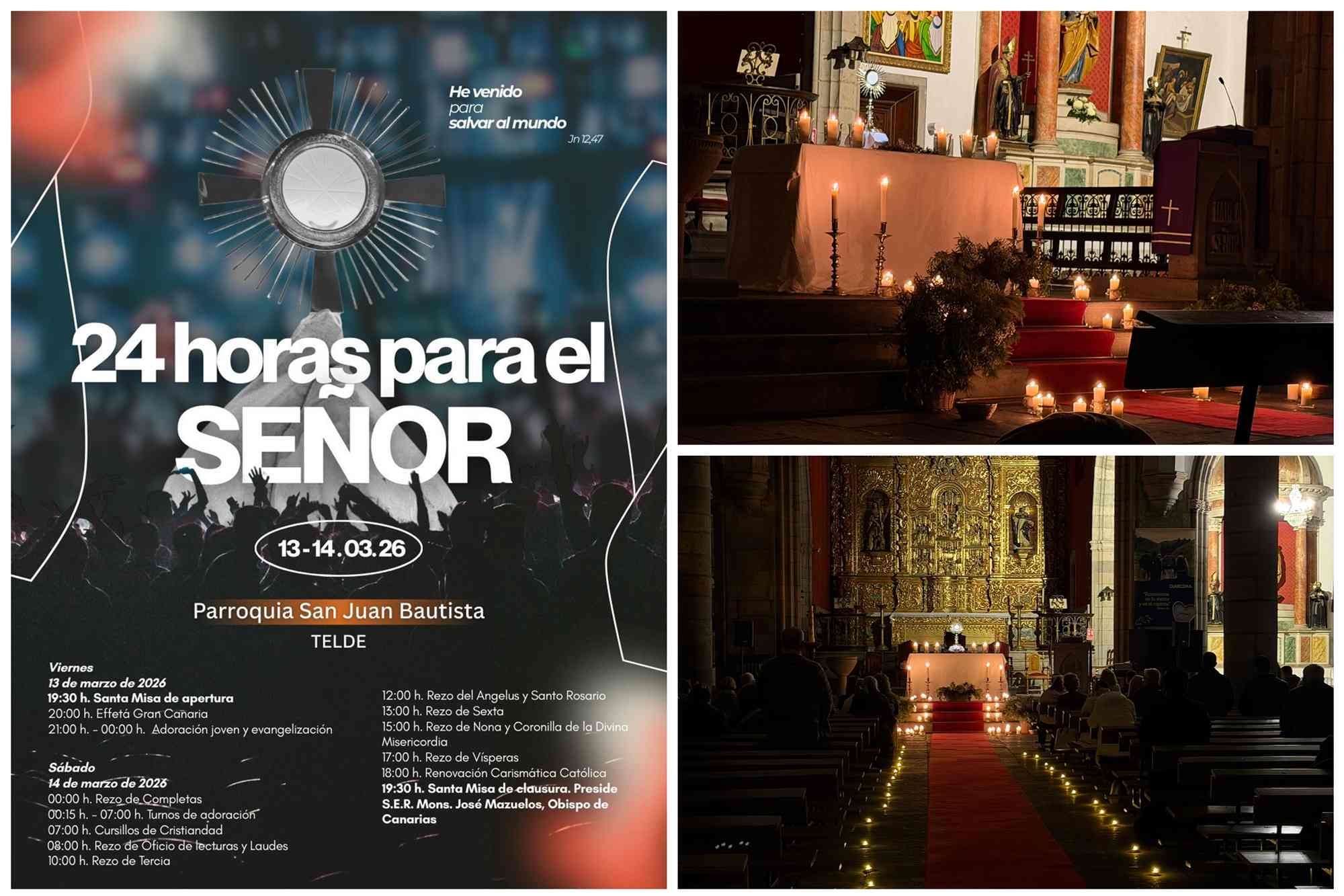 La Basílica de San Juan permanece abierta 24 horas para la oración