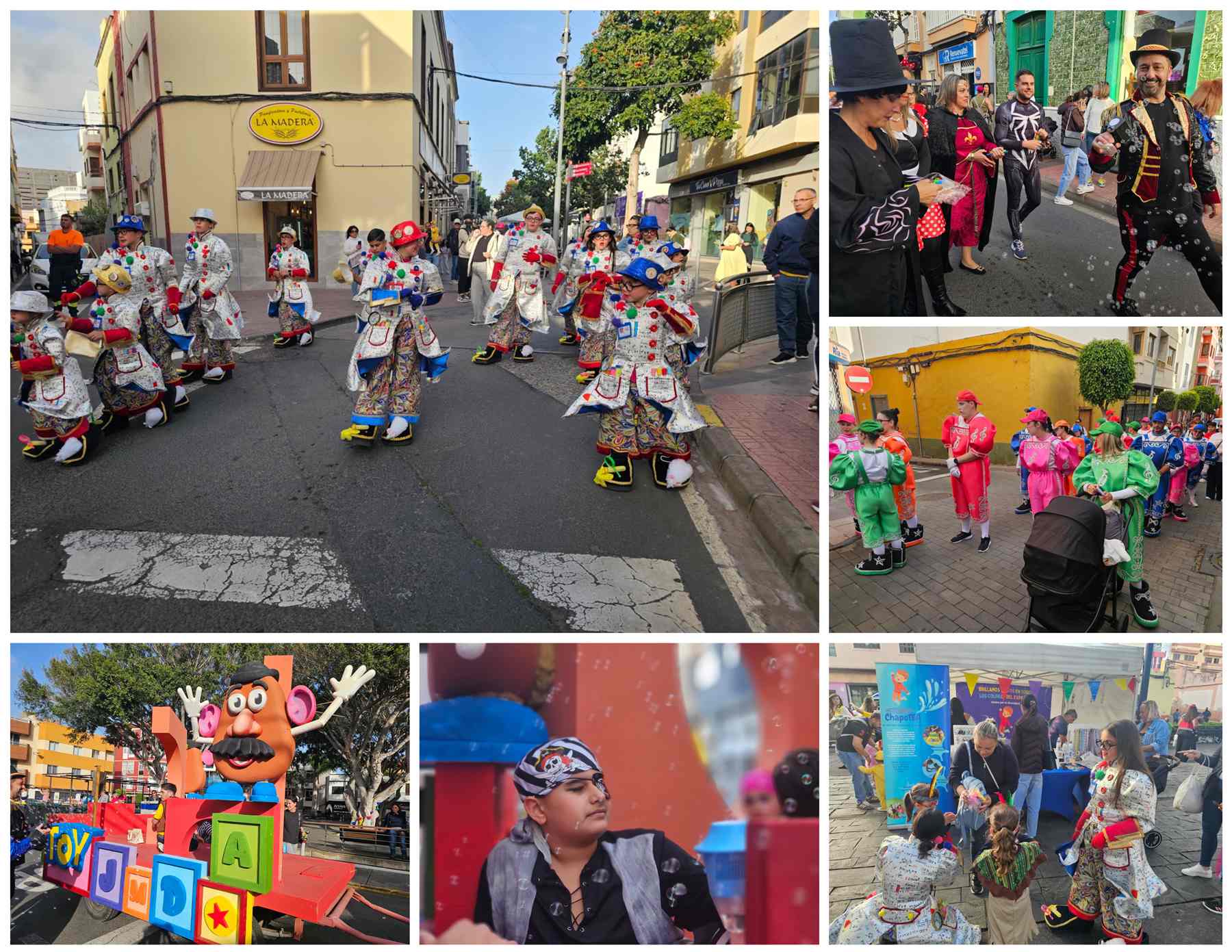 La Cabalgata Accesible llena el casco de Telde de disfraces y silencio