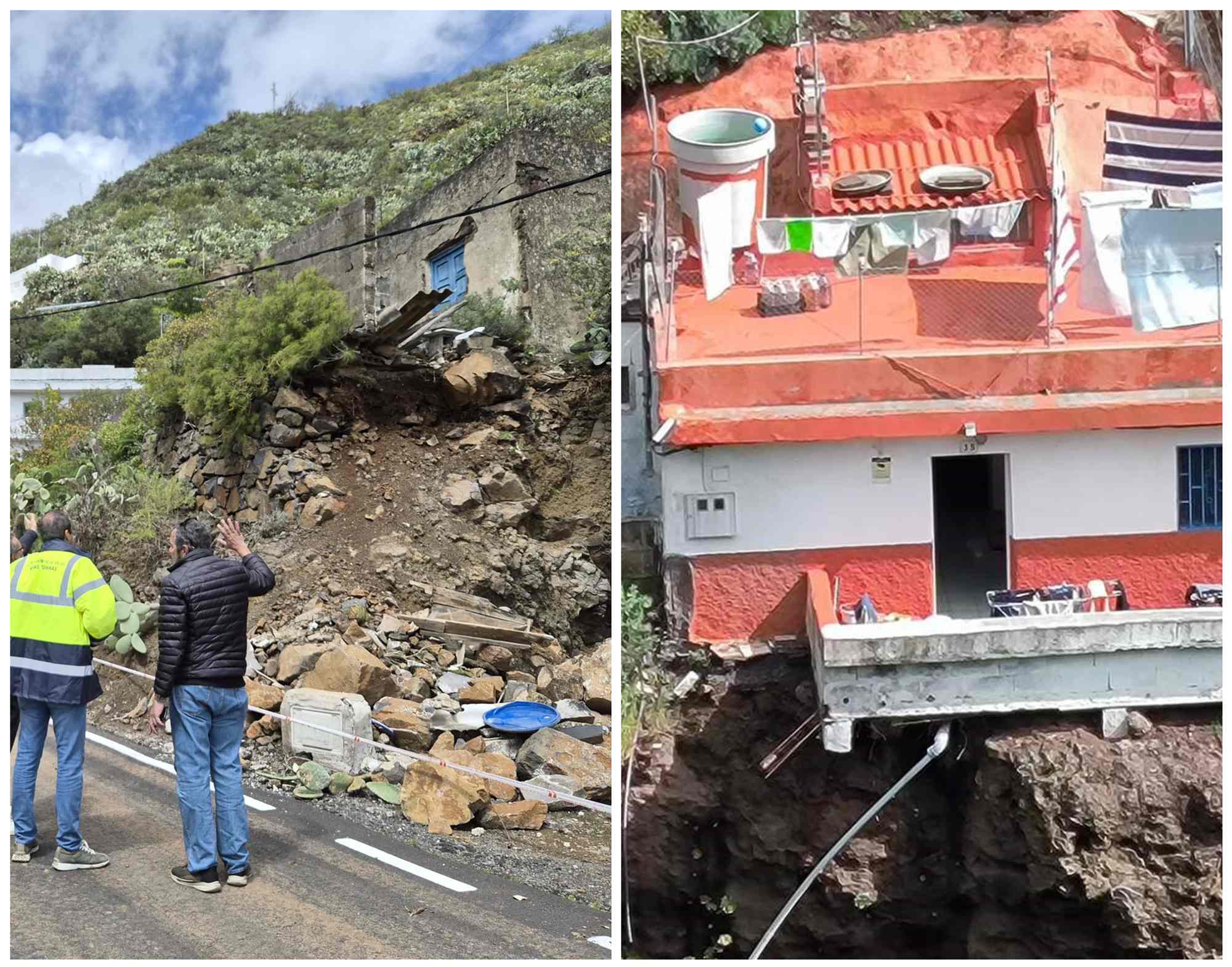 Nuevos desprendimientos afectan a la carretera de El Moreno
