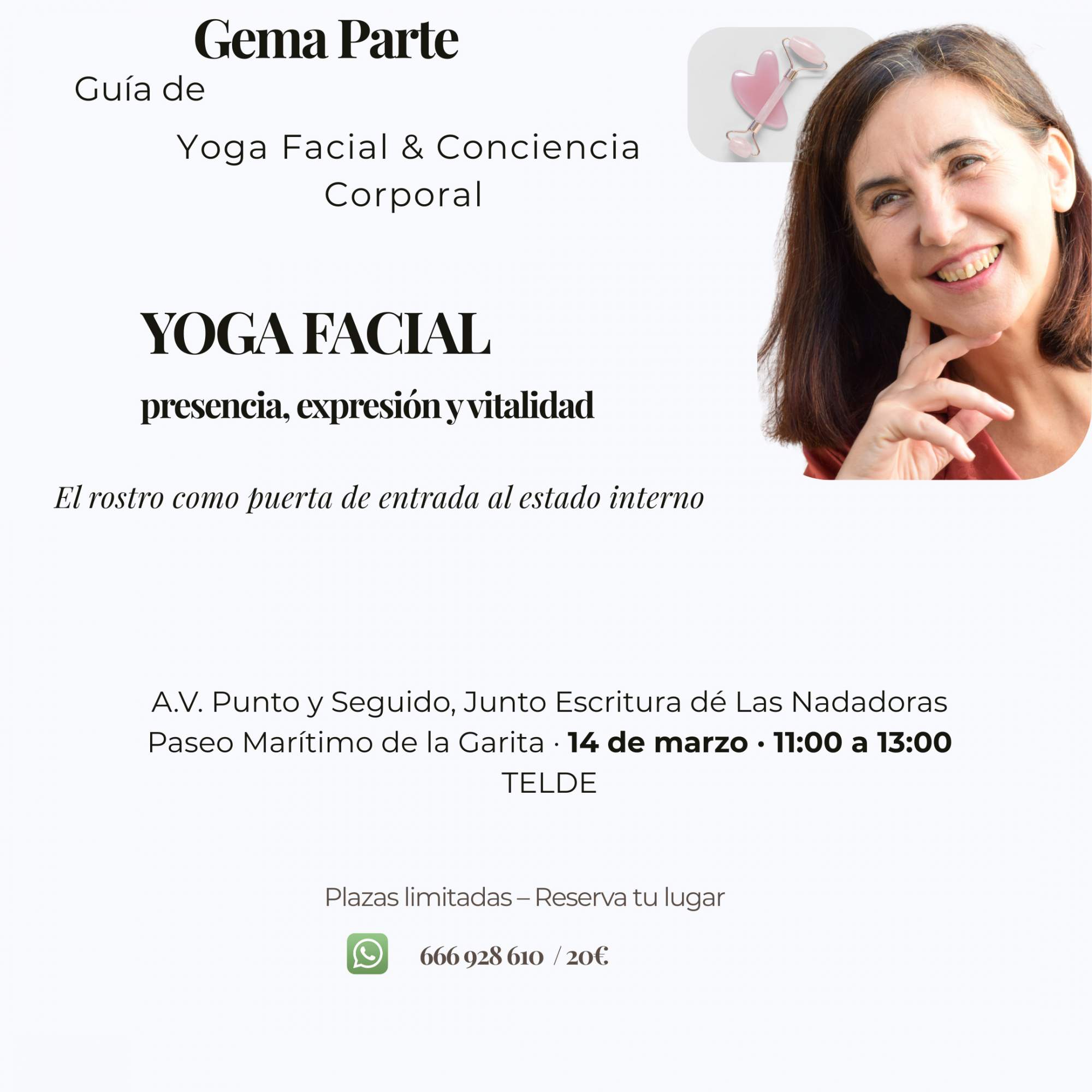 Taller de yoga facial en La Garita