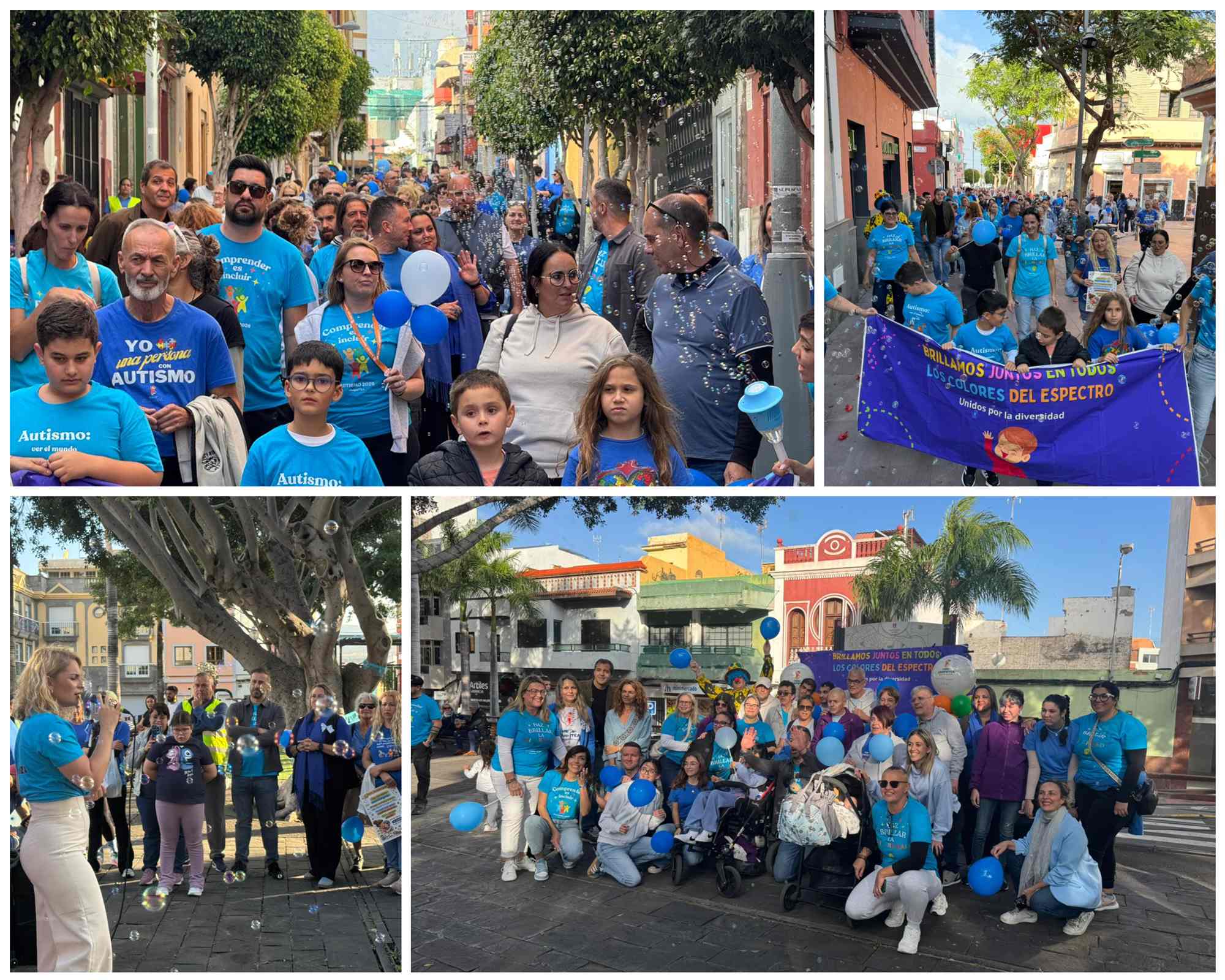 El casco de Telde se ti&ntilde;e de azul por la inclusi&oacute;n del TEA