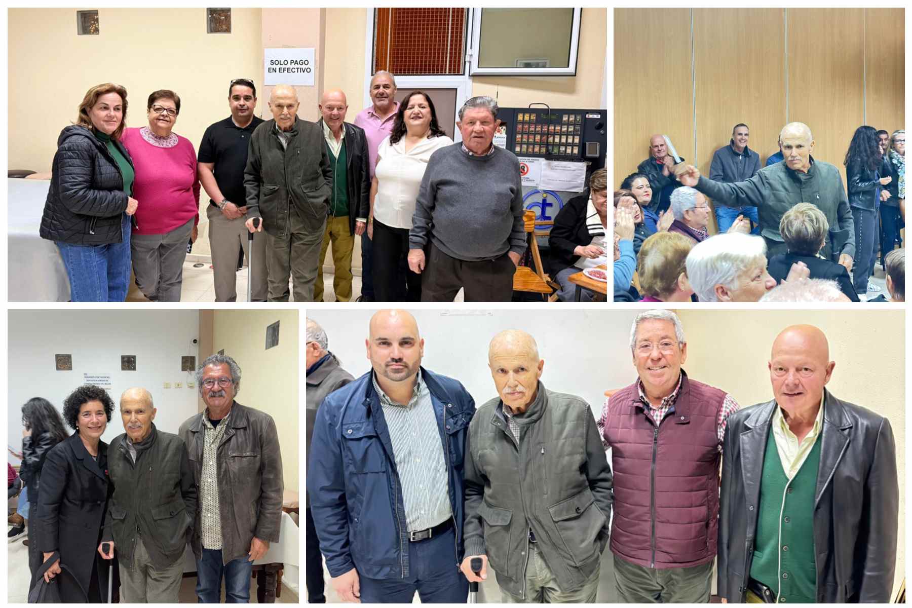 Emotivo homenaje al exedil Julián González del colectivo vecinal de Marpequeña