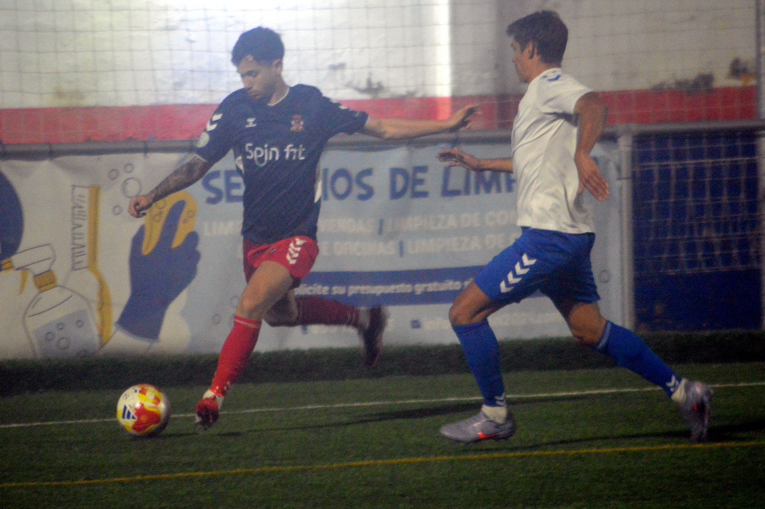 Imagen del partido de la UD Telde contra la UD Tamaraceite el pasado viernes (Foto: Juan Antonio Hern&aacute;ndez)