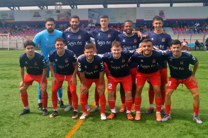 Formaci&oacute;n de la UD Telde (Foto: Juan Antonio Hern&aacute;ndez)