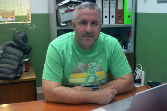 Yubal Moreno, en su despacho del pabell&oacute;n Antonio Moreno (Foto: Juan Antonio Hern&aacute;ndez)