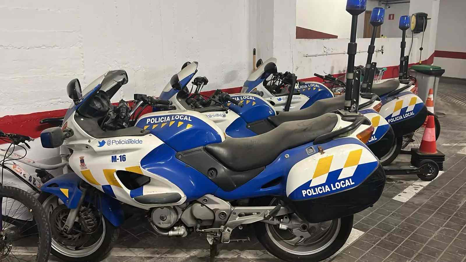 Solo cuatro motos están operativas pero con falta de mantenimiento, lo que supone un peligro para los agentes/LP/DLP.