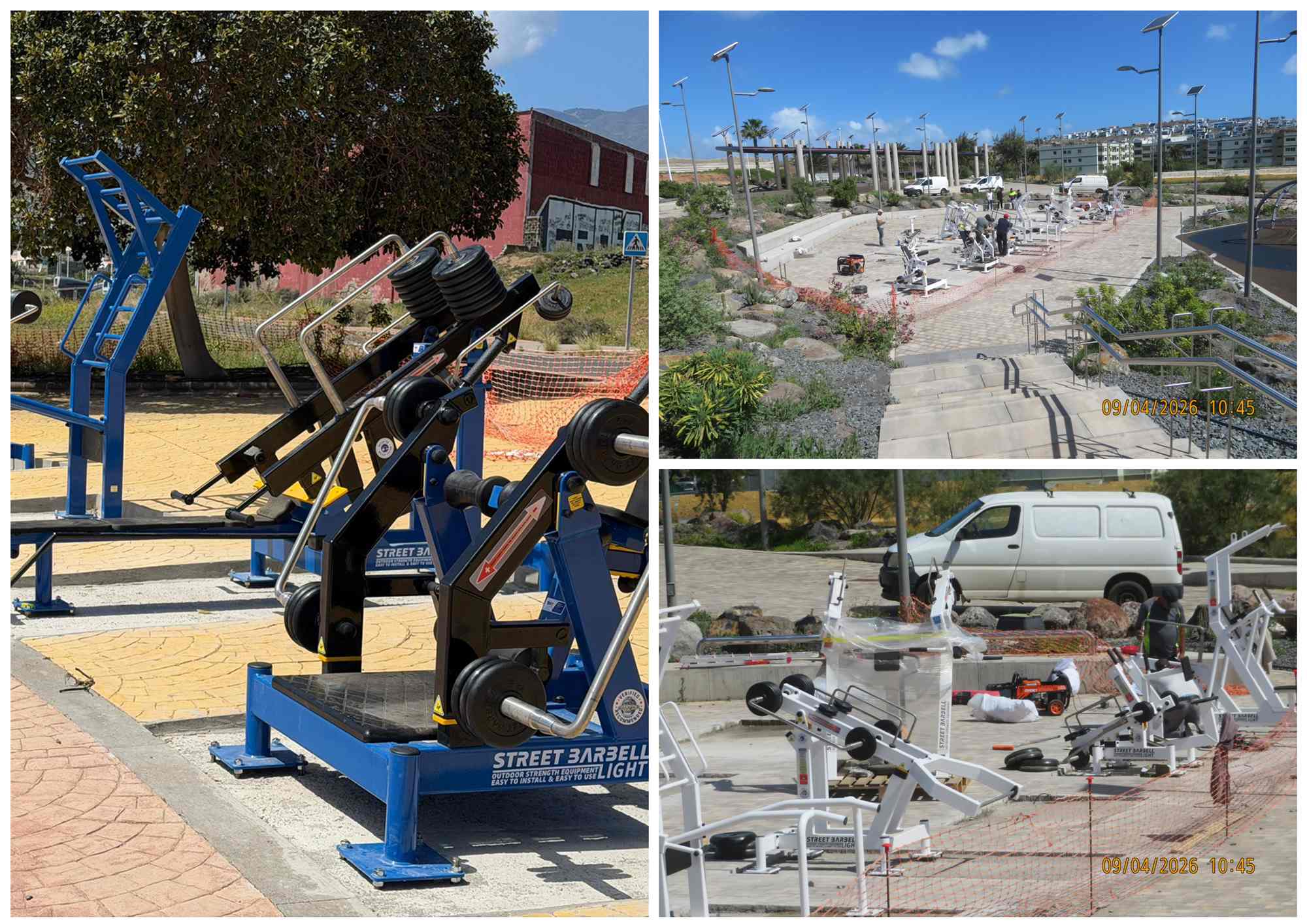 Instalaci&oacute;n de aparatos biosaludables en dos parques de Telde/TA.