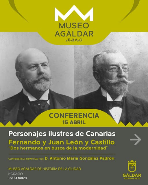 Conferencia del cronista de Telde sobre los hermanos León y Castillo