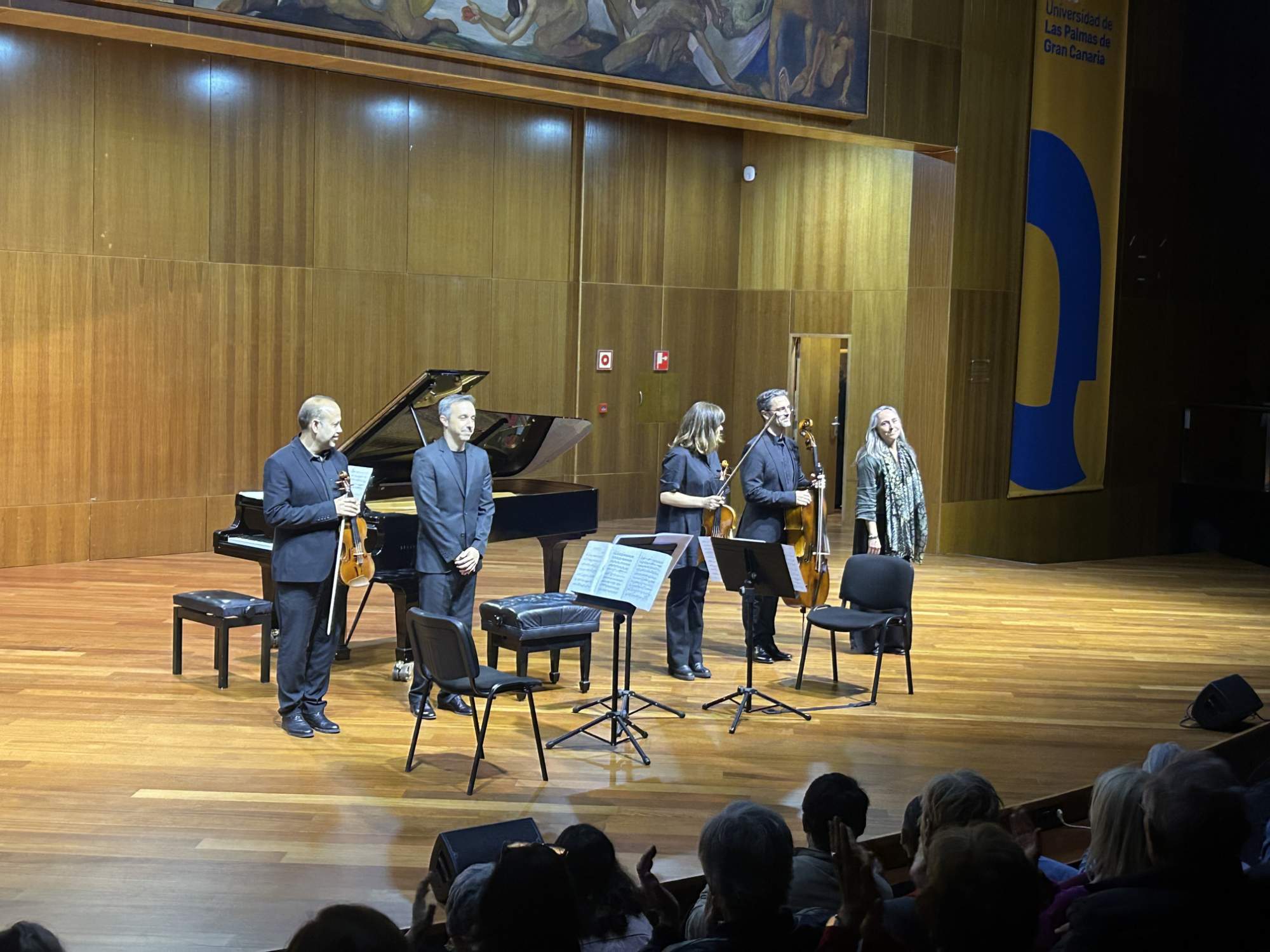 El teldense Ignacio Clemente y el Cuarteto Ornati, de concierto en el Paraninfo