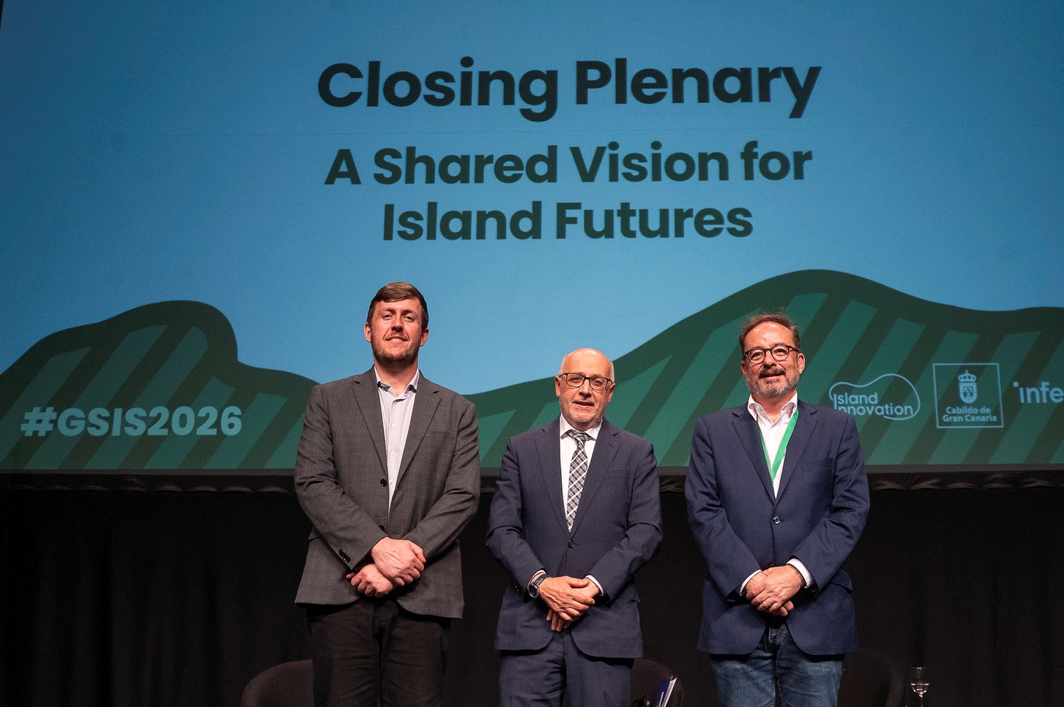 Acto de clausura de la expoMeloneras, con el presidente Morales en el centro (Foto: David Delfour-Cabildo de Gran Canaria)