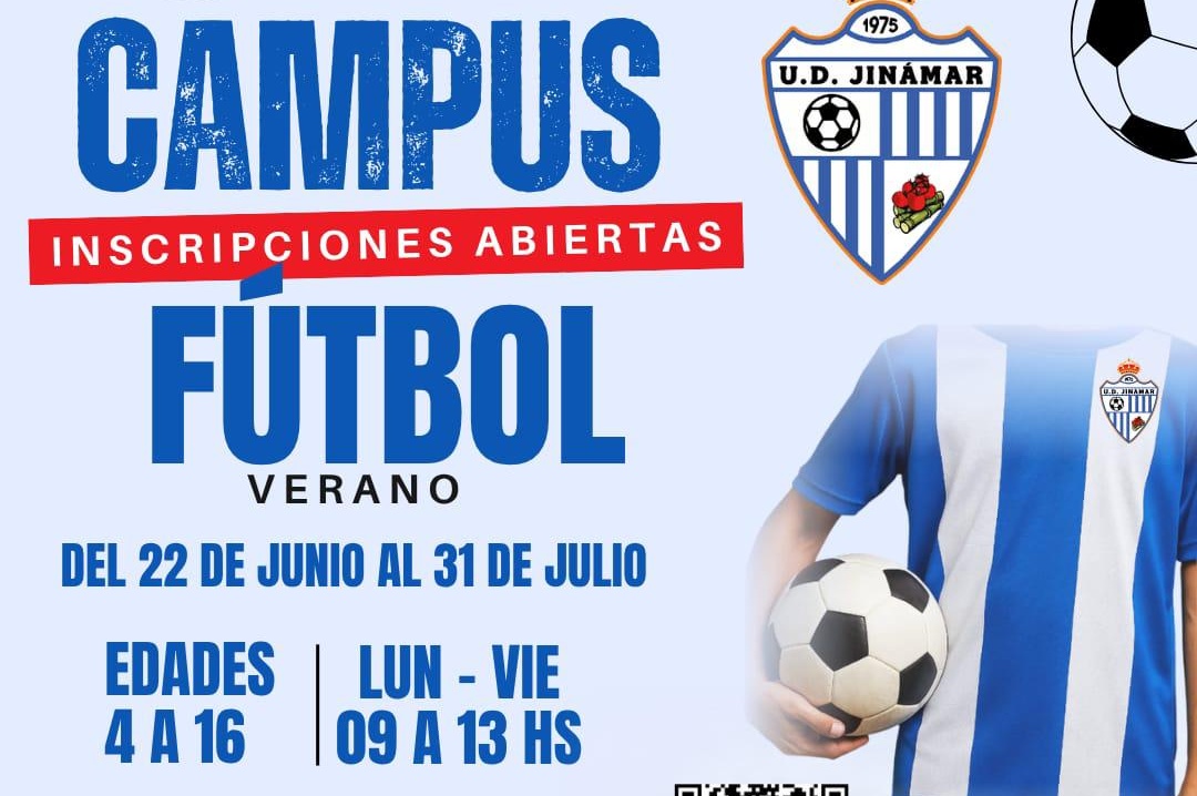 Cartel del campus veraniego del club jinamero (Foto: UD Jin&aacute;mar)