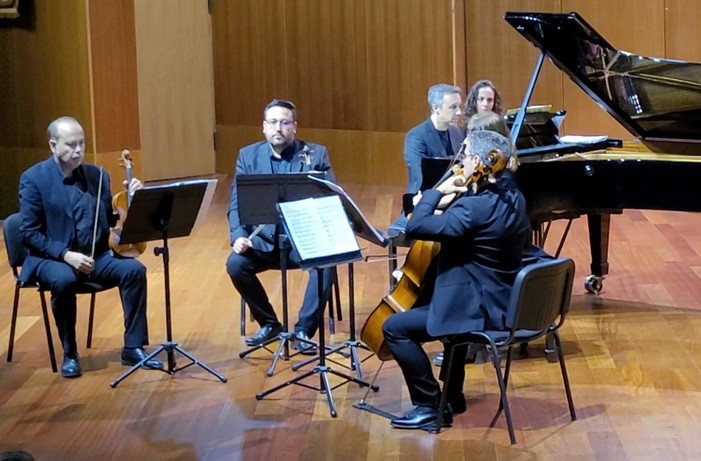 El pianista teldense Ignacio Clemente, en concierto con el Cuarteto Ornati