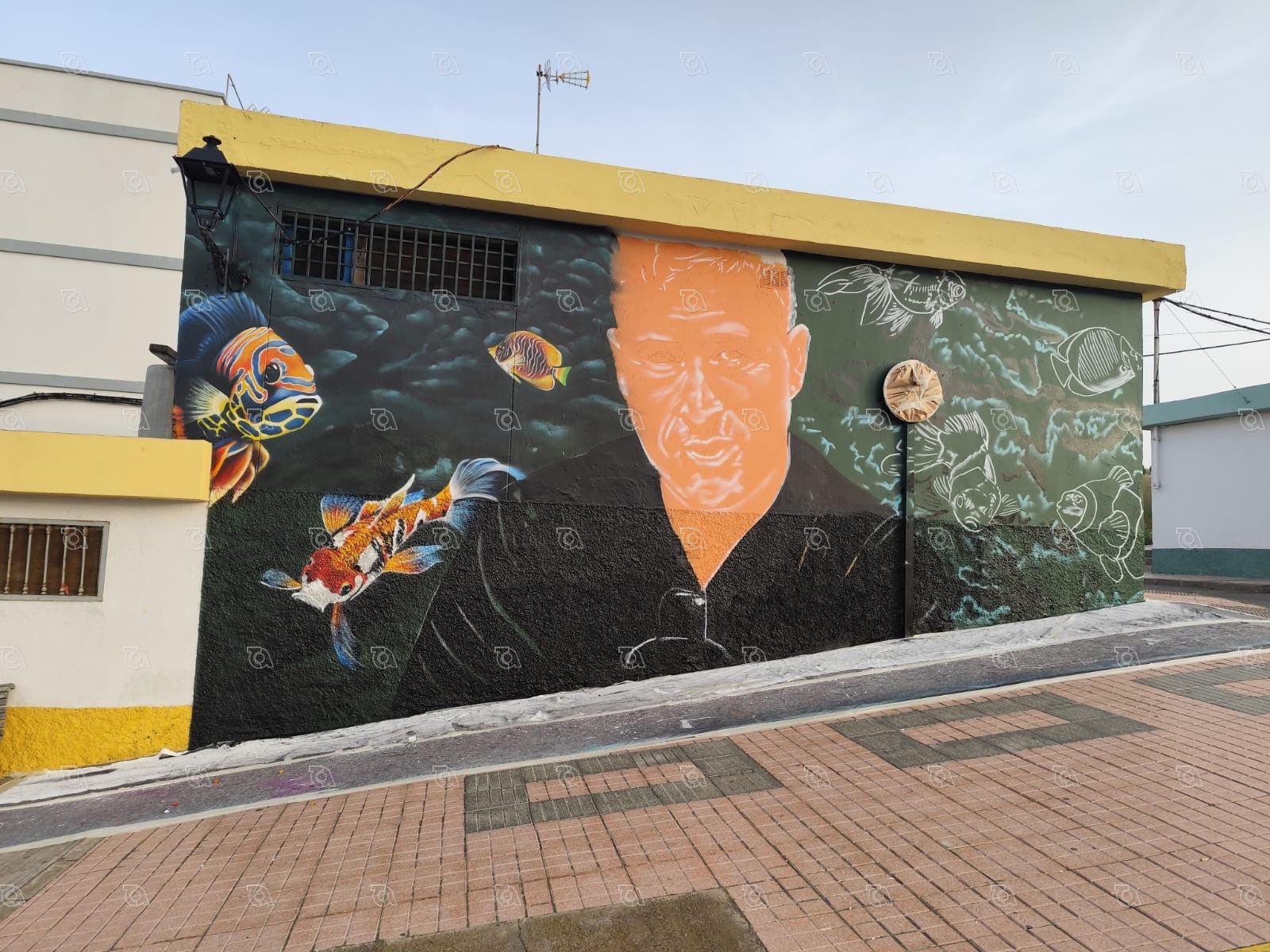 Un mural para que Josu&eacute; siga presente en Las Longueras
