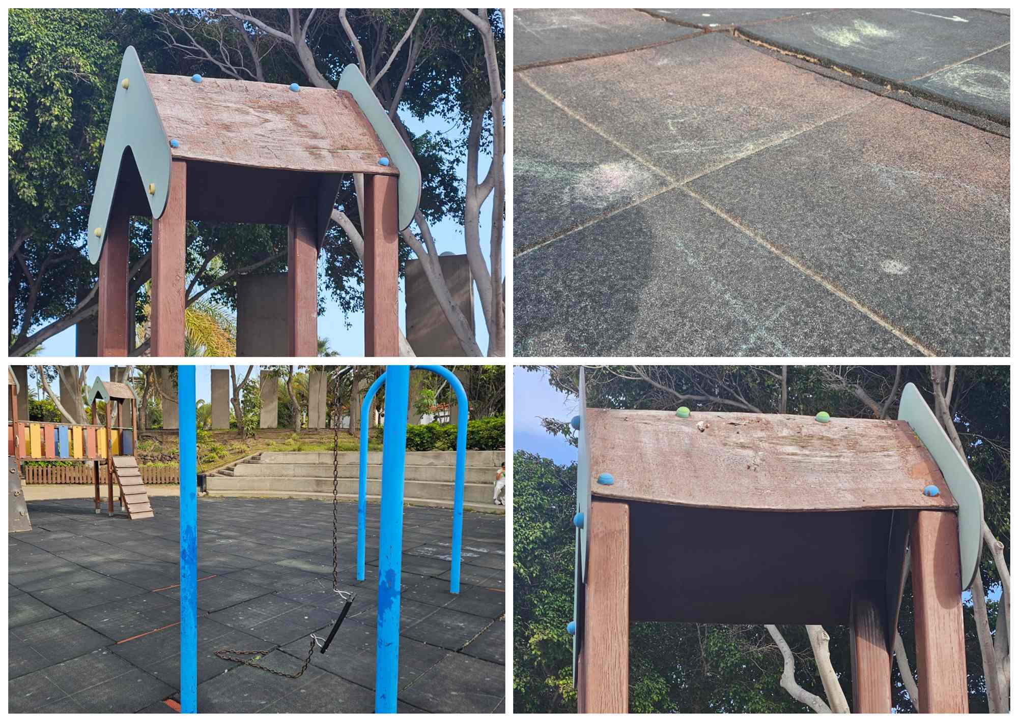 El parque infantil de San Juan cae en el abandono m&aacute;s absoluto