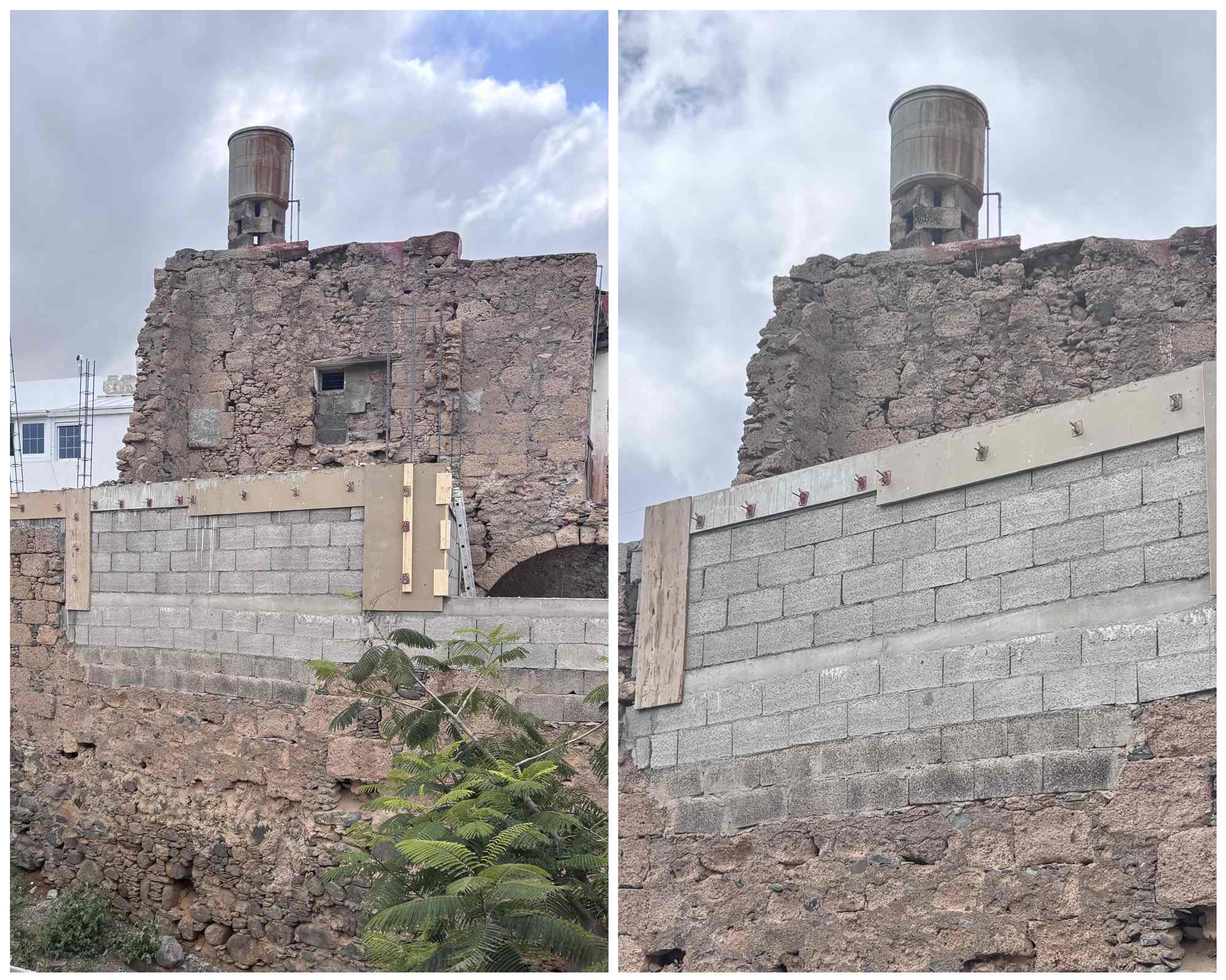 Preocupación vecinal por la seguridad de una obra en el casco histórico de Telde