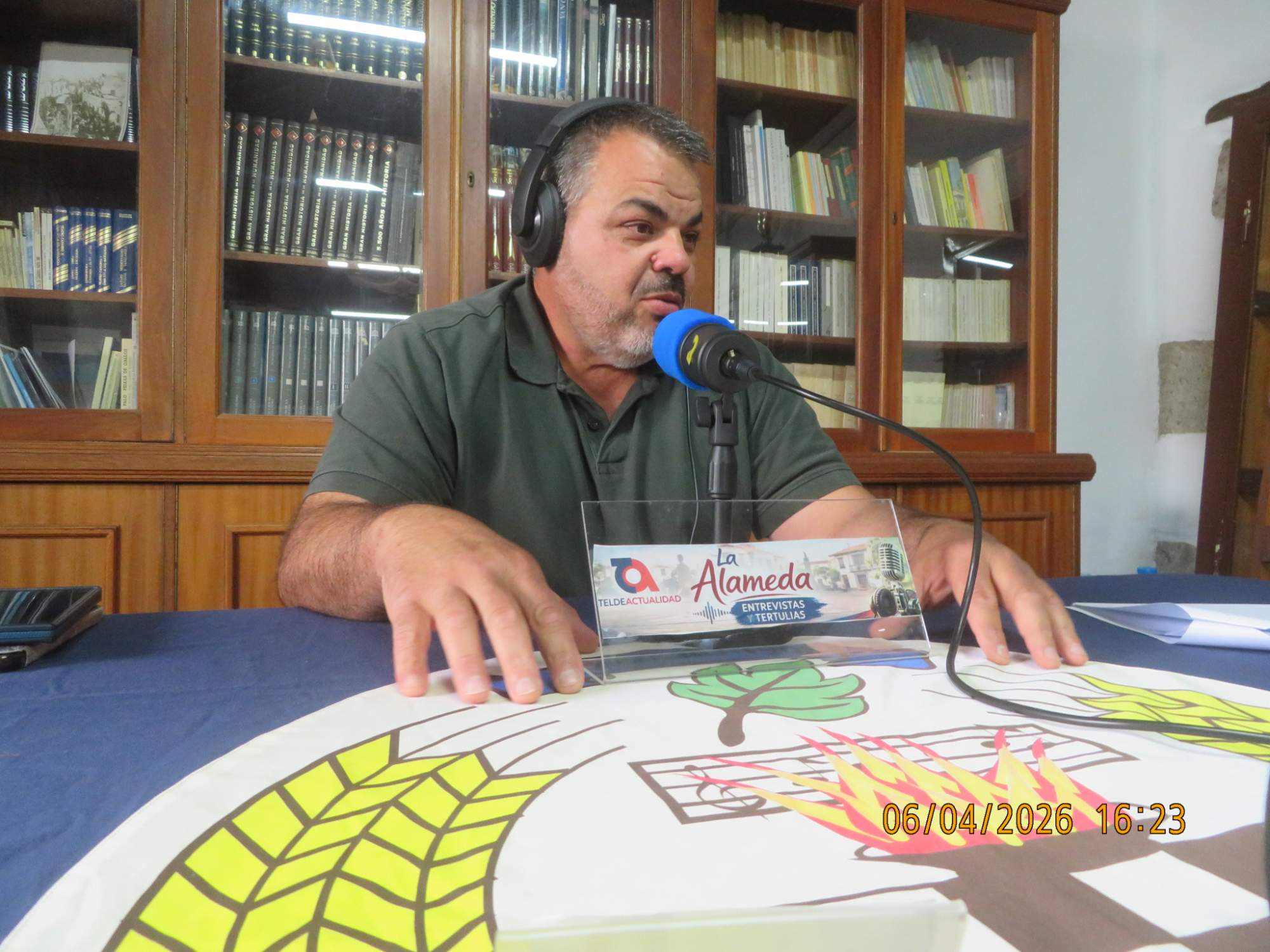 Natanael Medina, durante la entrevista de La Alameda/TA.