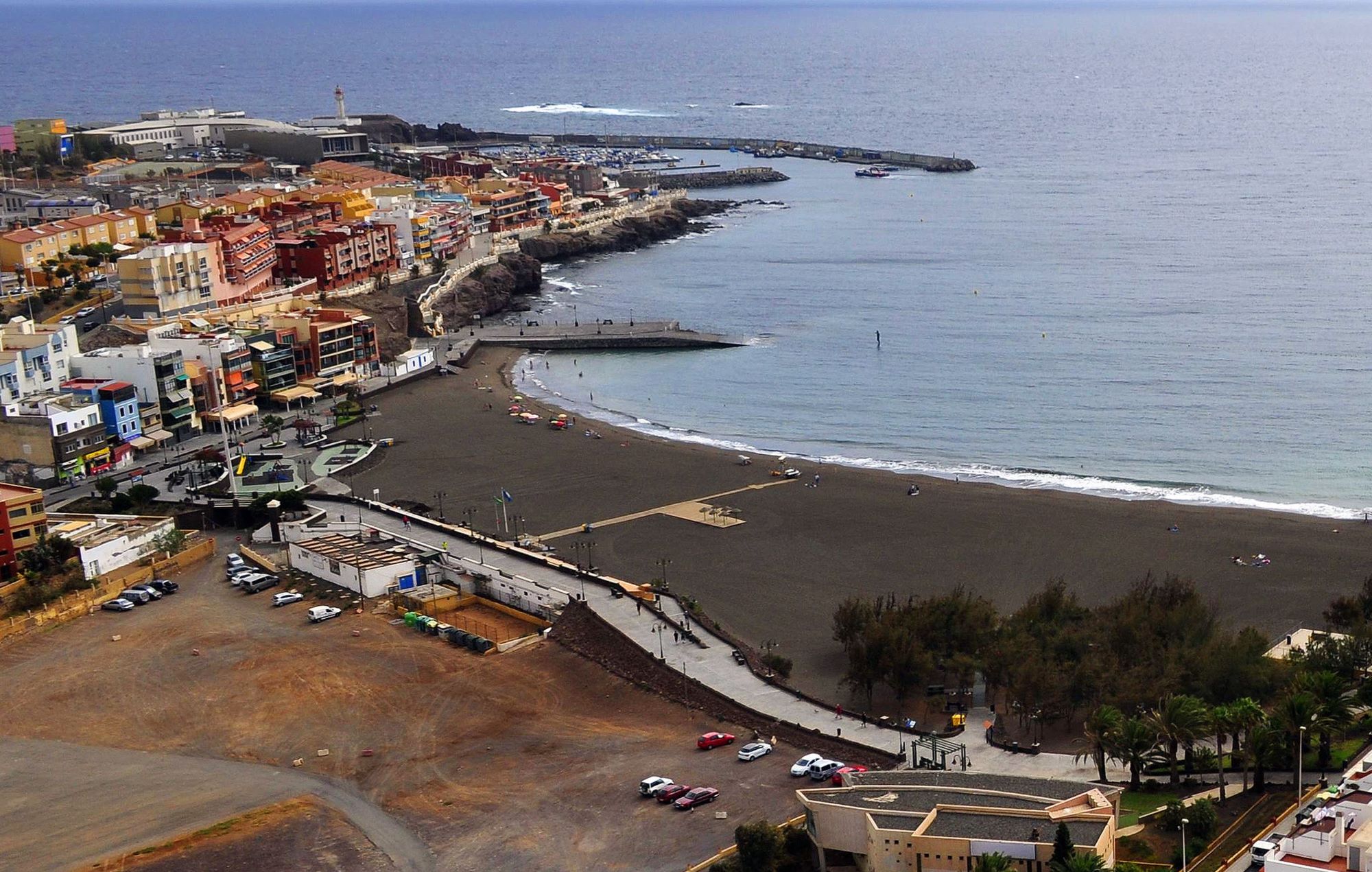 La playa de Melenara hace unos a&ntilde;os/Fotosaereasdecanarias.