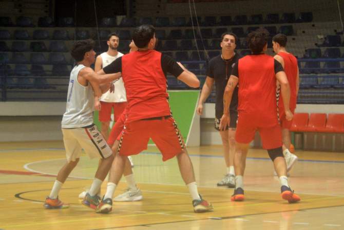 &Uacute;ltimo entrenamiento de la temporada del CB Telde (Foto: Juan Antonio Hern&aacute;ndez)