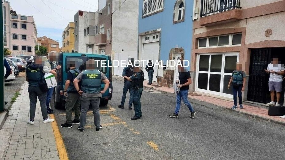 Operación de la Guardia Civil en dos inmuebles de Telde, en Marpequeña y Los Llanos