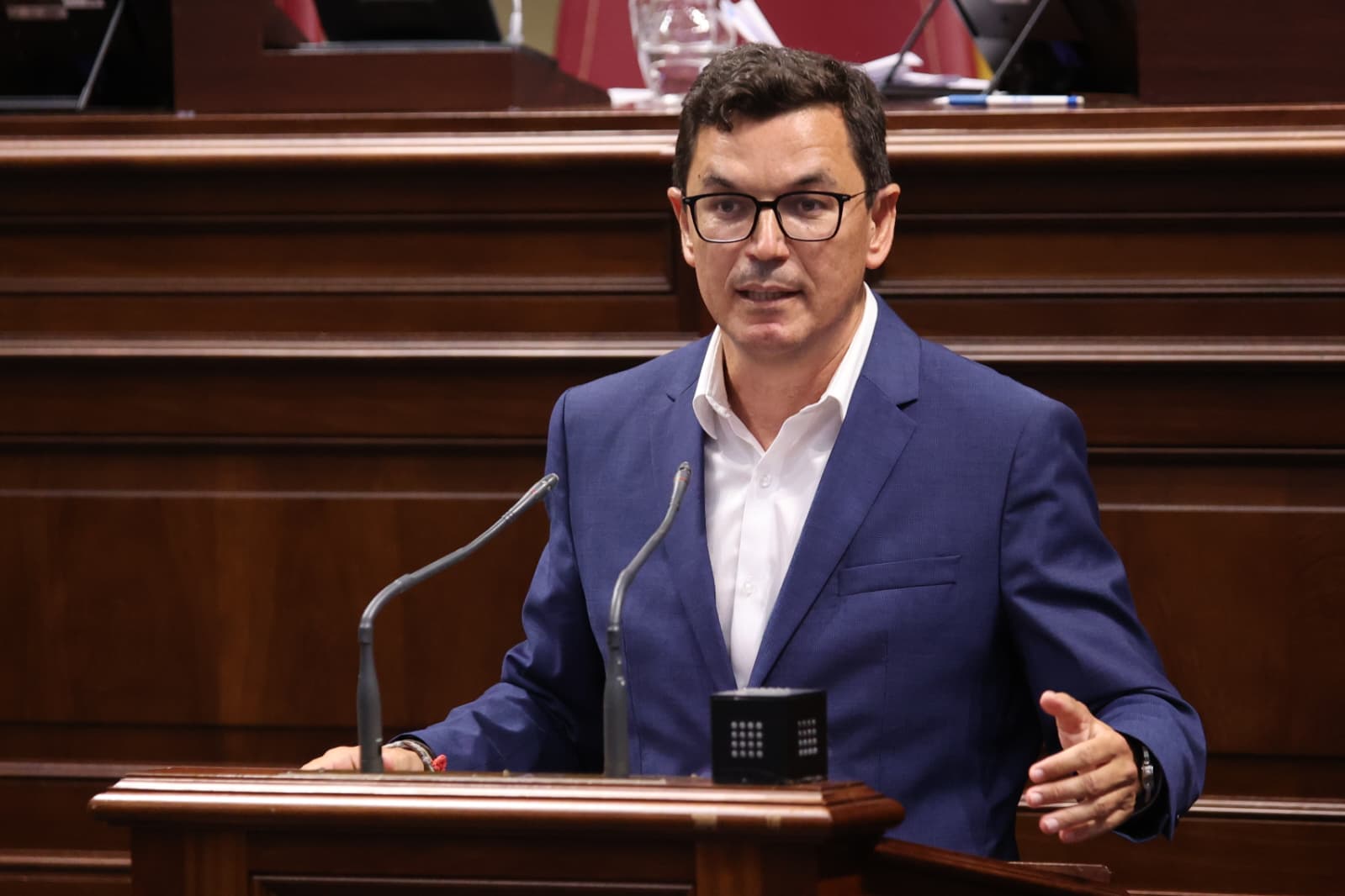 El consejero teldense Pablo Rodr&iacute;guez explic&oacute; el programa Hipoteca Joven (Foto: V&iacute;as y Obras)