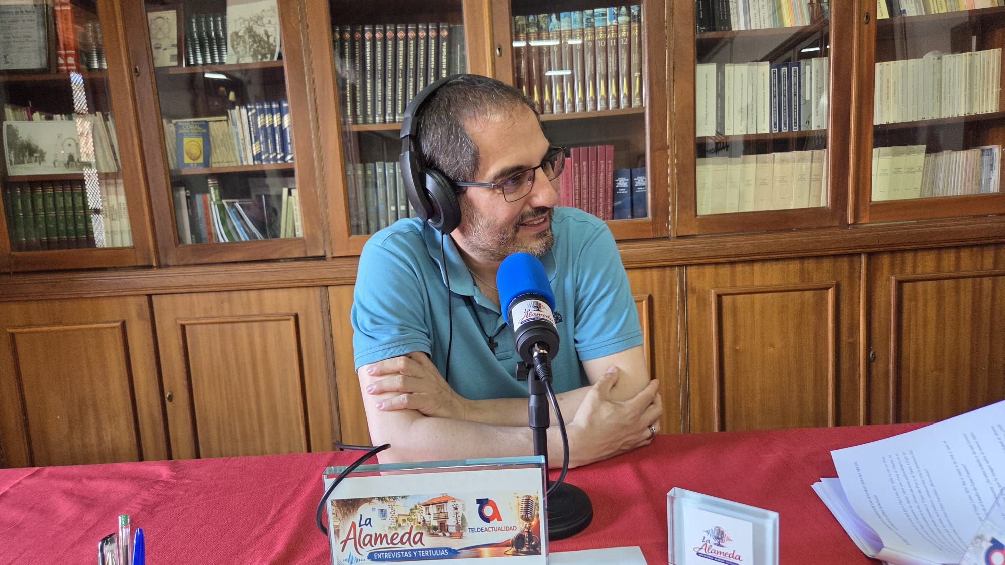 Antonio Juan L&oacute;pez durante su intervenci&oacute;n en La Alameda/TA.