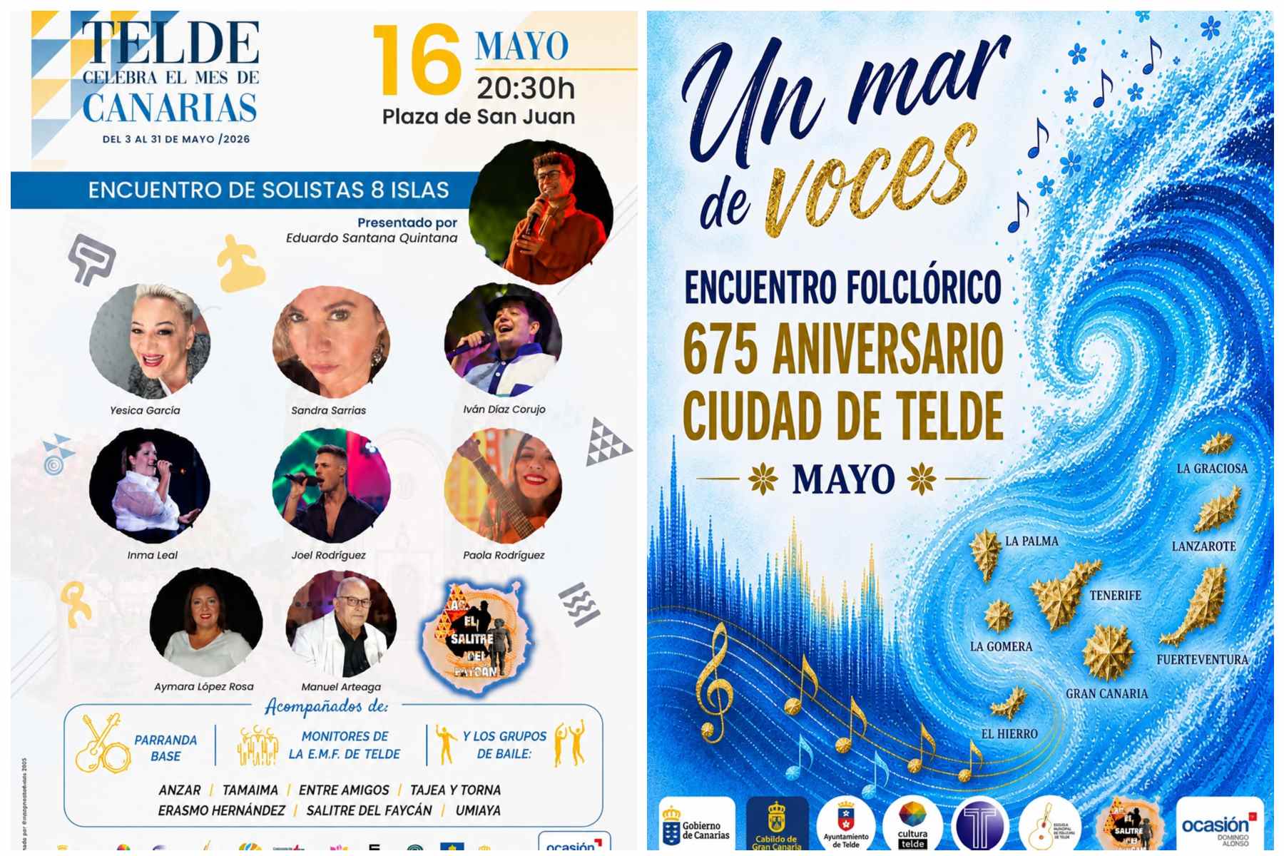 Telde disfruta del folclore con el Encuentro de Solistas 8 Islas