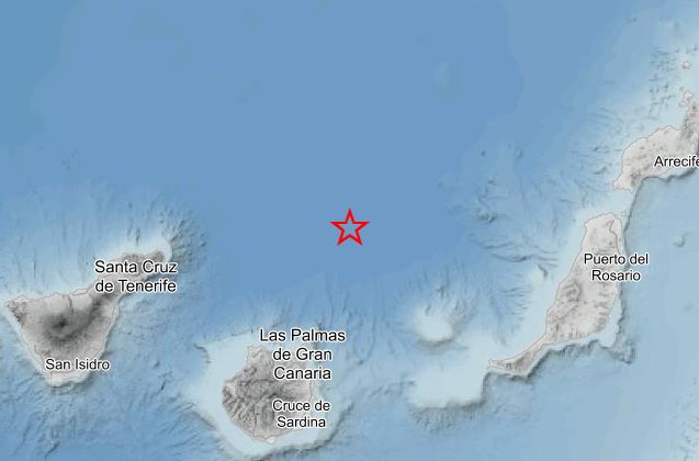 Telde siente un movimiento s&iacute;smico con epicentro en el mar al norte de Gran Canaria