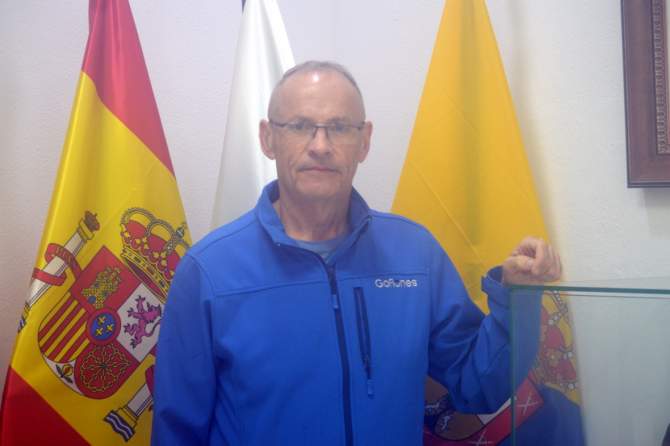 Suso Santana, presidente de la Asociaci&oacute;n Cultural Entre Amigos (Foto: Juan Antonio Hern&aacute;ndez)