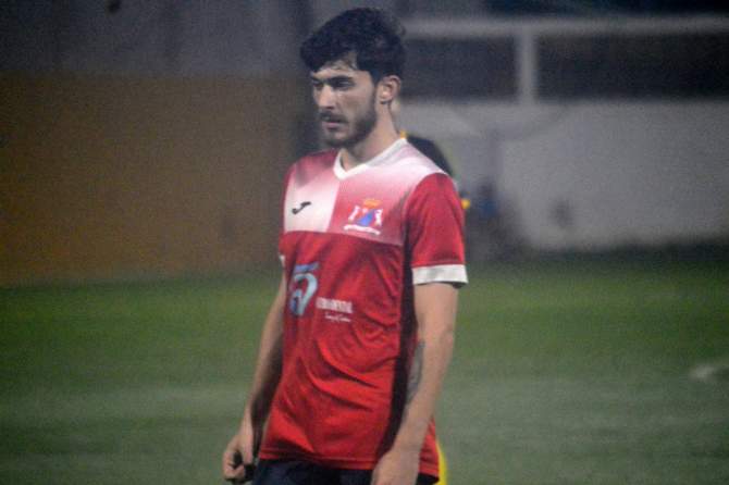 Brian Meli&aacute;n, segundos antes del primer penalti (Foto: Juan Antonio Hern&aacute;ndez)