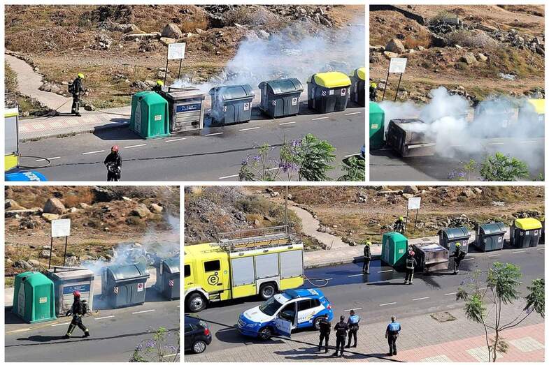 Mosaico de fotos del incendio/Jes&uacute;s Ruiz Mesa.