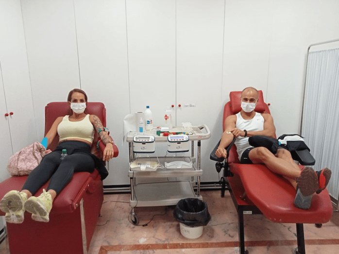 Imagen de archivo de una donación de sangre