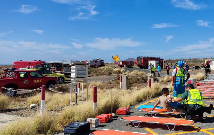 Imagen del simulacro