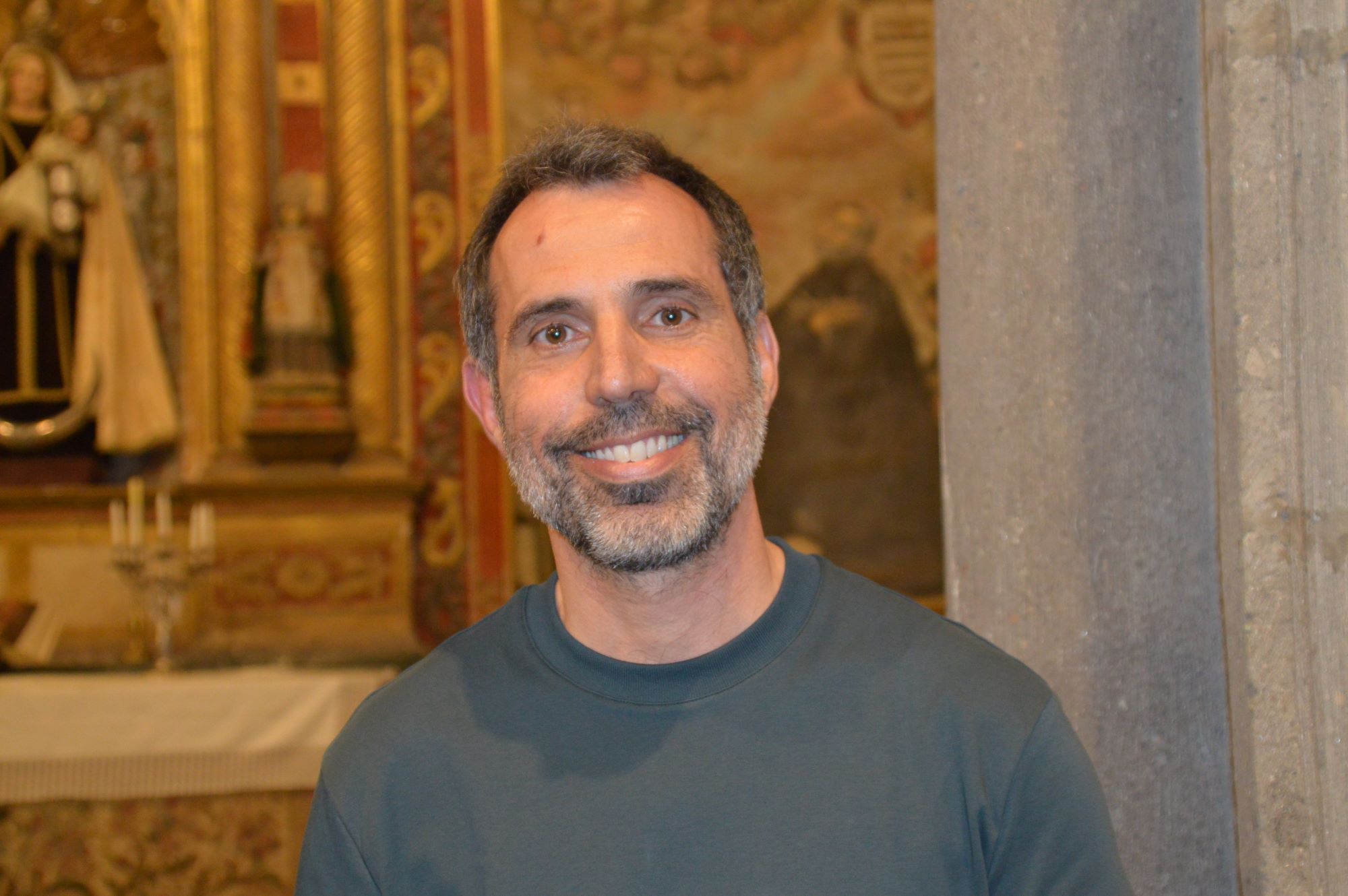 Cirsto Tomás Medina Gómez, el pasado martes en la Basílica de Telde/TA.