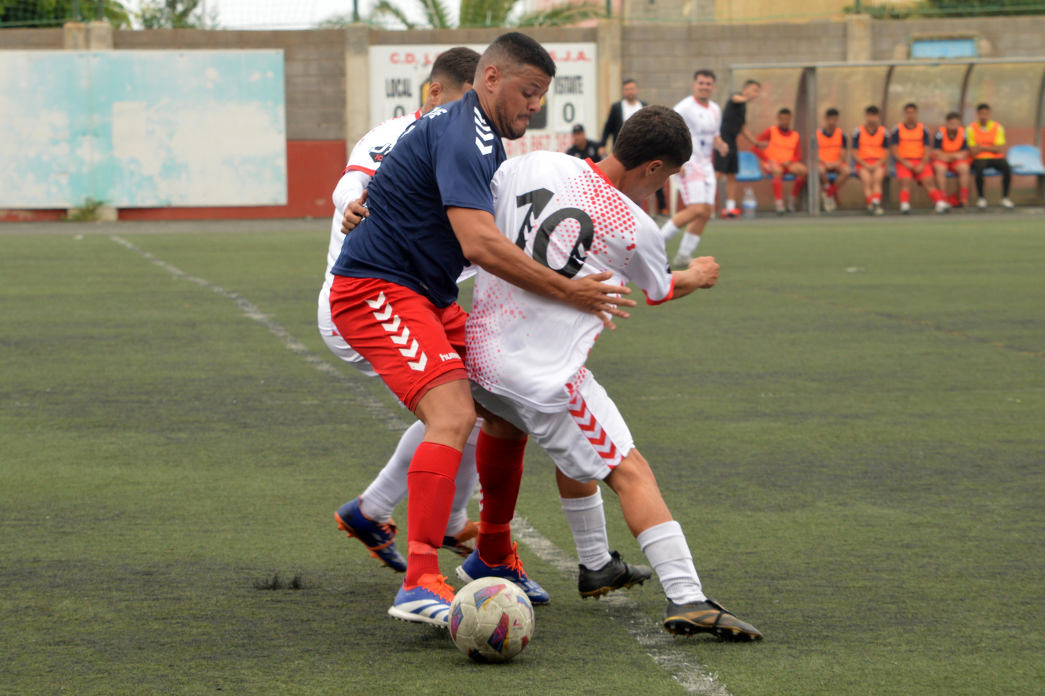 José Dámaso, delantero de la UD Telde, en el partido contra el CD Lomo Blanco (Foto: Juan Antonio Hernández) José Dámaso, delantero de la UD Telde, en el partido contra el CD Lomo Blanco (Foto: Juan Antonio Hernández)