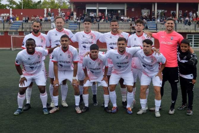 Formaci&oacute;n del CD Lomo Blanco (Foto: Juan Antonio Hern&aacute;ndez)