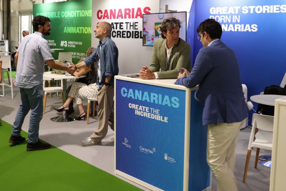 Stand de Canarias en el evento cultural-econ&oacute;mico (Foto: DGM)