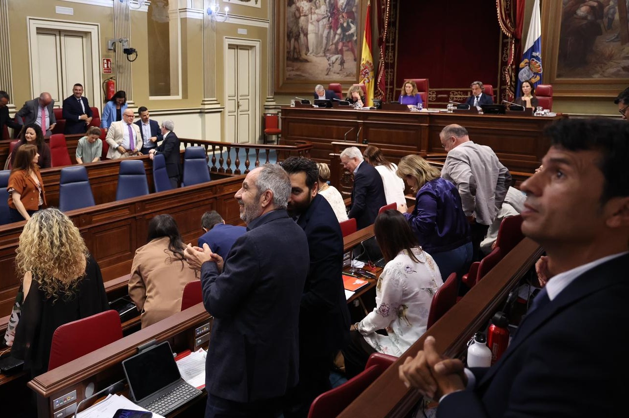 La reforma se aprob&oacute; con mayor&iacute;a absoluta (Foto: Parlamento de Canarias)