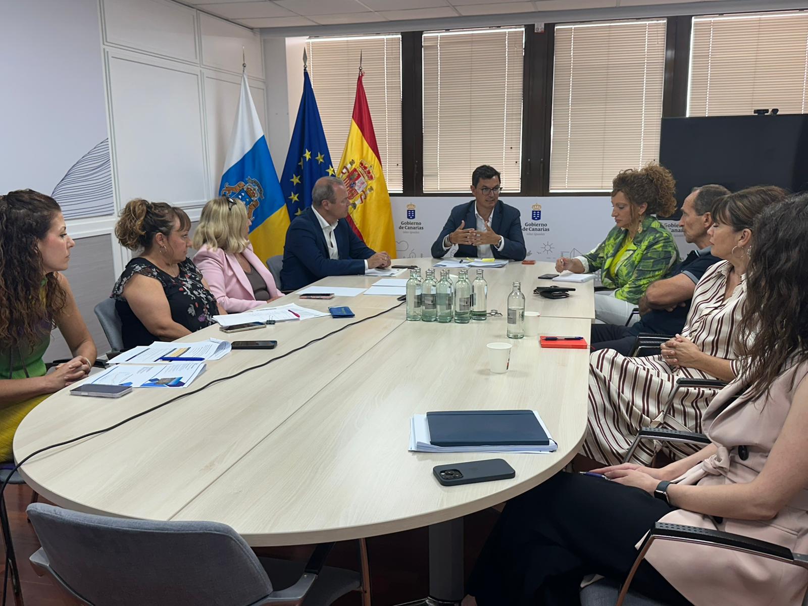 Reuni&oacute;n con los cabildos sobre el Plan de Viviendas del Gobierno de Canarias (Foto: Consejer&iacute;a de Obras P&uacute;blicas)