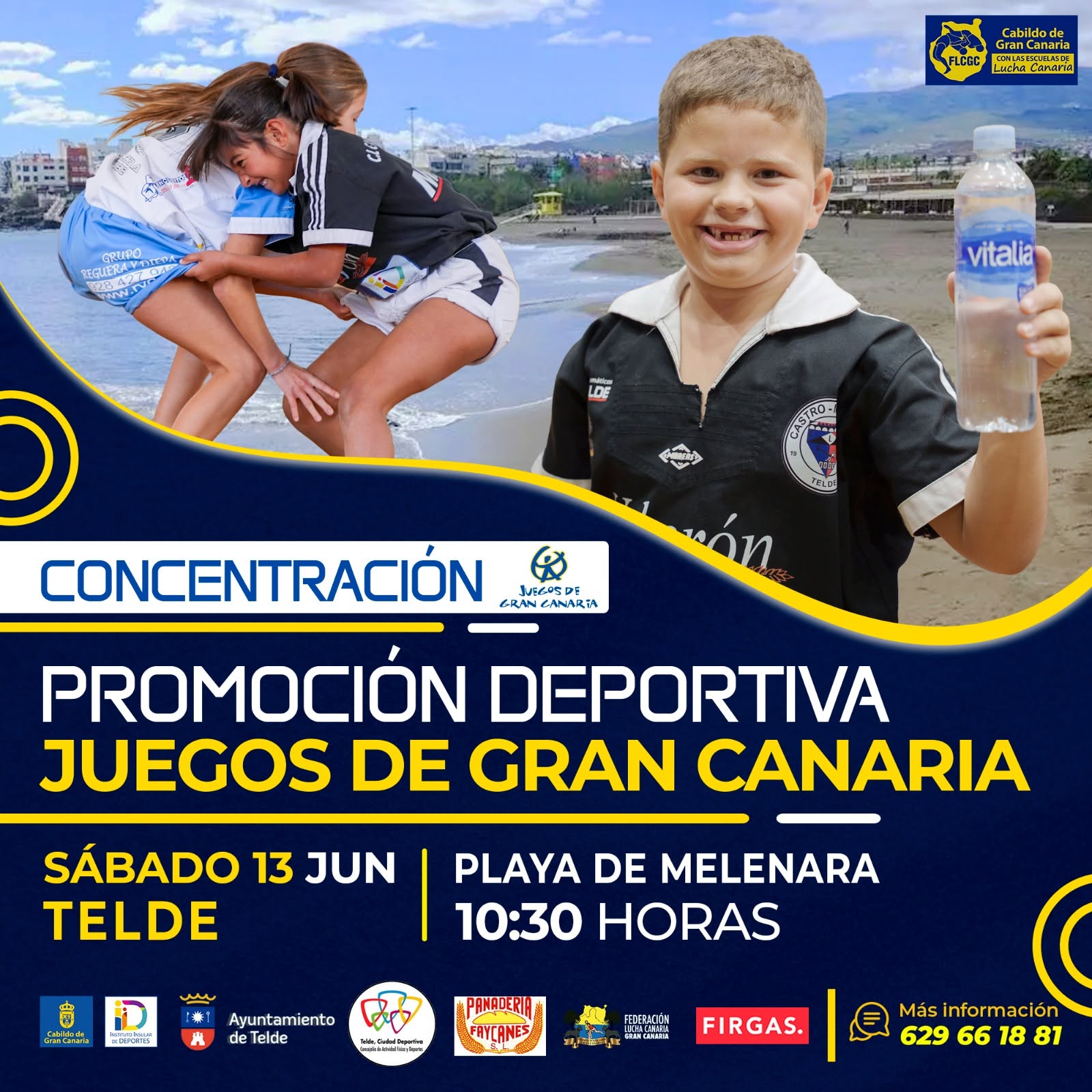 Telde acoge un gran encuentro de escuelas de lucha canaria