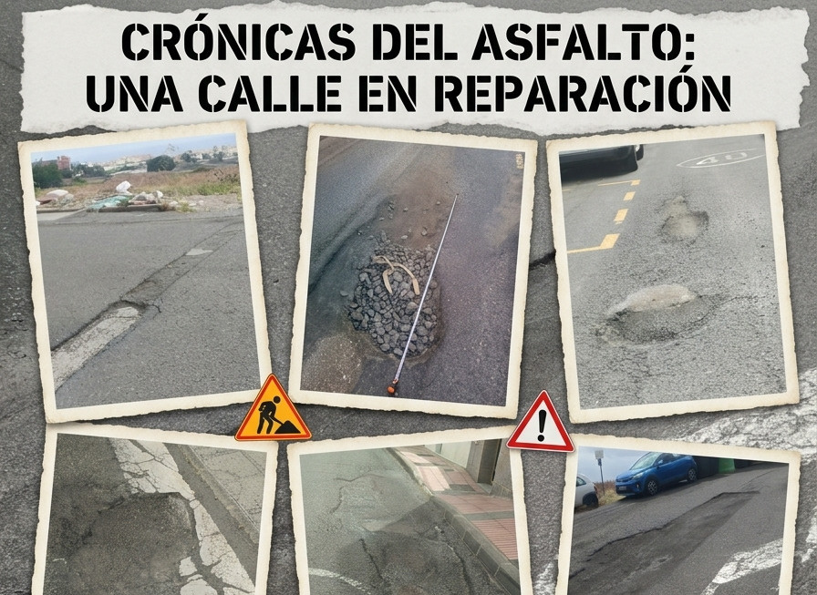 Las Medianías reclama el asfaltado de sus calles