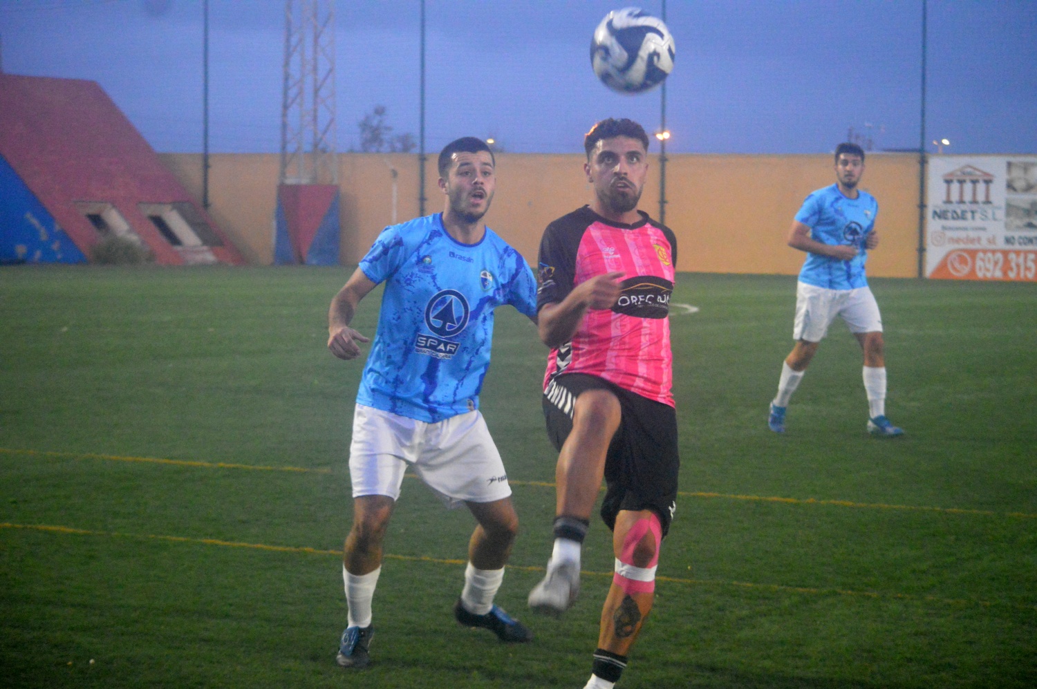 Imagen del partido de esta noche en Las Remudas (Foto: Juan Antonio Hern&aacute;ndez)